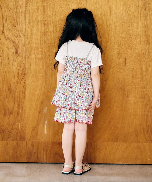 apres les cours（アプレレクール）の「フラワースカラップショートパンツ（その他パンツ・キッズ・ブラック/レインボー/ラベンダー・80/90/100/110/120/130/140）」の11枚目の写真