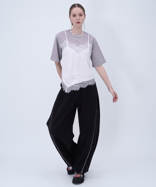 HARE（ハレ）の「サイドベルトメッシュレースアップブーサン(HARE)（サンダル・レディース・ブラック/シルバー/ブラック系その他・MEDIUM/LARGE/SMALL）」の10枚目の写真