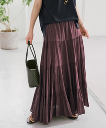 HYU ギャザーティアードスカート