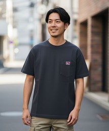 【BEN DAVIS/ベンデイビス】 【ガシガシ着れるタフ生地】ポケT 洗い加工で目が詰まった厚手ボディ ドライな肌触り ヘビーウェイト
