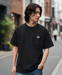 【BEN DAVIS/ベンデイビス】 【ガシガシ着れるタフ生地】ポケT 洗い加工で目が詰まった厚手ボディ ドライな肌触り ヘビーウェイト