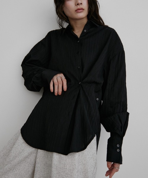 amai様　今月末まで出品❗️【アンスリード】ショート丈長袖シャツ anyfee/大きいサイズ】ショート丈シャツ(2026SS) anyfee｜クロスプラス