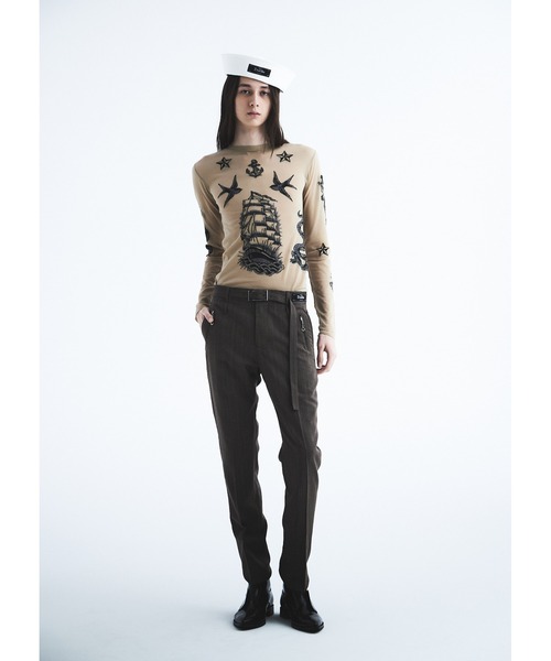 DAIRIKU（ダイリク）の「"TATTOO" Second Skin Knit（その他トップス・メンズ・ベージュ×ブラック/ホワイト系その他・M/L）」の3枚目の写真