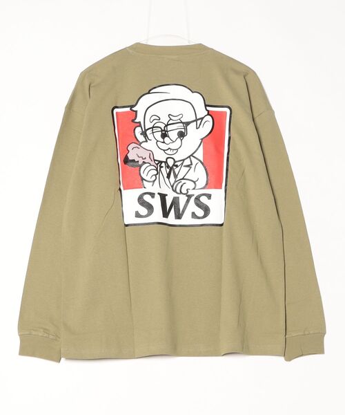 En serio TOKYO(エンソリオトーキョー)の「【SIDEWAYSTANCE】SFC長袖Tシャツ 70422(Tシャツ/カットソー・メンズ・ブラック/カーキ/ホワイト・SMALL/MEDIUM/LARGE/X-LARGE)」の6枚目の写真