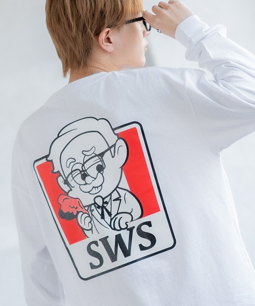 En serio TOKYO(エンソリオトーキョー)の「【SIDEWAYSTANCE】SFC長袖Tシャツ 70422(Tシャツ/カットソー・メンズ・ブラック/カーキ/ホワイト・SMALL/MEDIUM/LARGE/X-LARGE)」の1枚目の写真