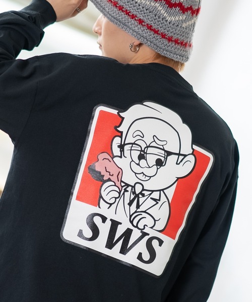 En serio TOKYO(エンソリオトーキョー)の「【SIDEWAYSTANCE】SFC長袖Tシャツ 70422(Tシャツ/カットソー・メンズ・ブラック/カーキ/ホワイト・SMALL/MEDIUM/LARGE/X-LARGE)」の2枚目の写真