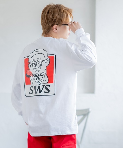 En serio TOKYO(エンソリオトーキョー)の「【SIDEWAYSTANCE】SFC長袖Tシャツ 70422(Tシャツ/カットソー・メンズ・ブラック/カーキ/ホワイト・SMALL/MEDIUM/LARGE/X-LARGE)」の4枚目の写真