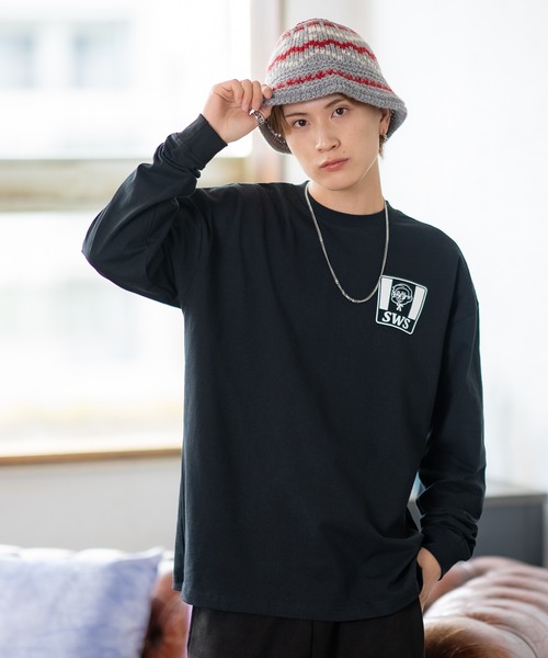 En serio TOKYO(エンソリオトーキョー)の「【SIDEWAYSTANCE】SFC長袖Tシャツ 70422(Tシャツ/カットソー・メンズ・ブラック/カーキ/ホワイト・SMALL/MEDIUM/LARGE/X-LARGE)」の19枚目の写真