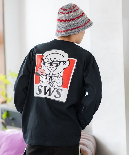 En serio TOKYO(エンソリオトーキョー)の「【SIDEWAYSTANCE】SFC長袖Tシャツ 70422(Tシャツ/カットソー・メンズ・ブラック/カーキ/ホワイト・SMALL/MEDIUM/LARGE/X-LARGE)」の17枚目の写真