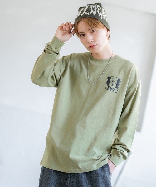 En serio TOKYO(エンソリオトーキョー)の「【SIDEWAYSTANCE】SFC長袖Tシャツ 70422(Tシャツ/カットソー・メンズ・ブラック/カーキ/ホワイト・SMALL/MEDIUM/LARGE/X-LARGE)」の14枚目の写真