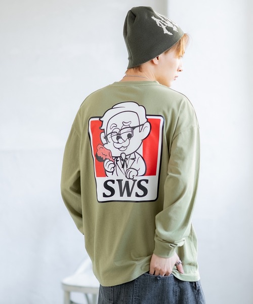 En serio TOKYO(エンソリオトーキョー)の「【SIDEWAYSTANCE】SFC長袖Tシャツ 70422(Tシャツ/カットソー・メンズ・ブラック/カーキ/ホワイト・SMALL/MEDIUM/LARGE/X-LARGE)」の12枚目の写真