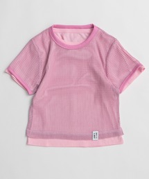 maison special メッシュT ピンク MAISON SPECIAL/メゾンスペシャル｜洗練されたフィット感が魅力の