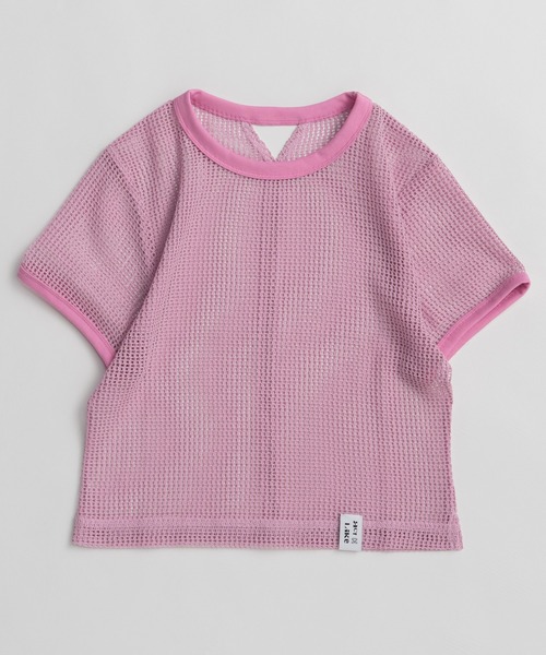 MAISON SPECIAL（メゾンスペシャル）の「Mesh Layered T-Shirt/メッシュレイヤードTシャツ（Tシャツ/カットソー・レディース・ピンク/ホワイト/ブラック・FREE）」の13枚目の写真