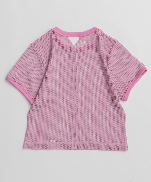 MAISON SPECIAL（メゾンスペシャル）の「Mesh Layered T-Shirt/メッシュレイヤードTシャツ（Tシャツ/カットソー・レディース・ピンク/ホワイト/ブラック・FREE）」の14枚目の写真