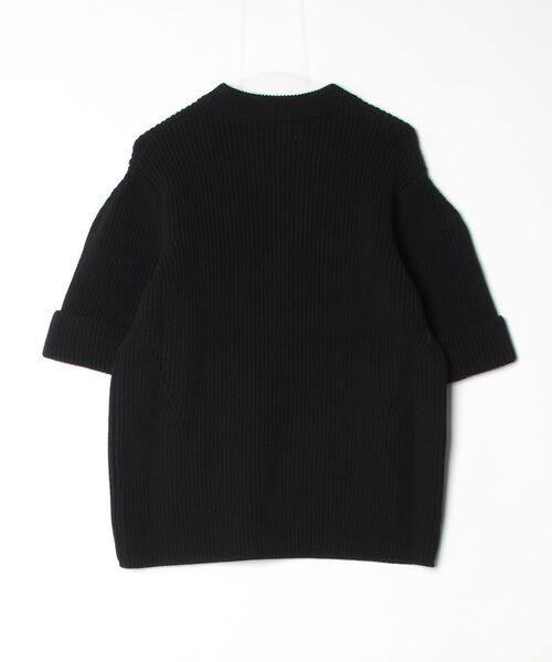CLANE（クラネ）の「OVER HALF SLEEVE KNIT TOPS 10106-2083（ニット/セーター・メンズ・グリーン/その他3/ブラック・1）」の4枚目の写真
