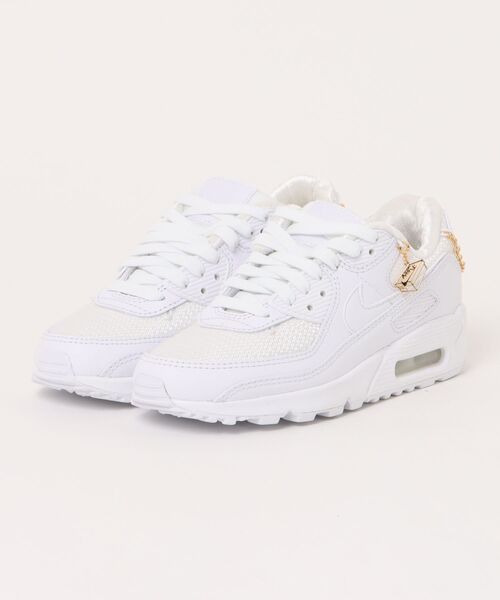 NIKE(ナイキ)の「NIKE ナイキ W AIRMAX 90 PRM ウィメンズ エア マックス 90 PRM WDH0569 100WHITE/WHITE(スニーカー・レディース・ホワイト・25.0cm/24.5cm/24.0cm/23.5cm/23.0cm/22.5cm)」の1枚目の写真