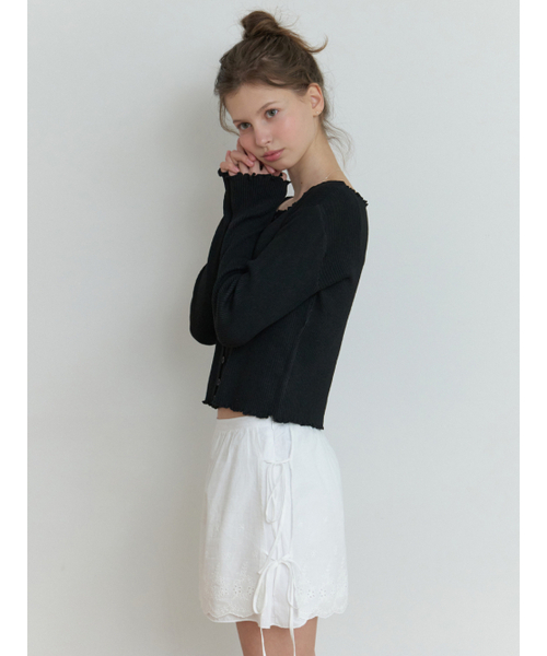 RE_L(リエル)の「Duo wave knit cardigan (black)(カーディガン/ボレロ・レディース・その他・FREE)」の5枚目の写真