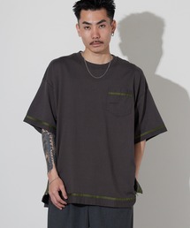 FACETASM（ファセッタズム）の「FACETASM/ファセッタズム サイドジップ 配色ラインテープ TEE 2026年春夏（Tシャツ/カットソー）」