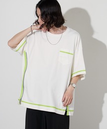 FACETASM | FACETASM/ファセッタズム サイドジップ 配色ラインテープ TEE 2026年春夏(Tシャツ/カットソー)