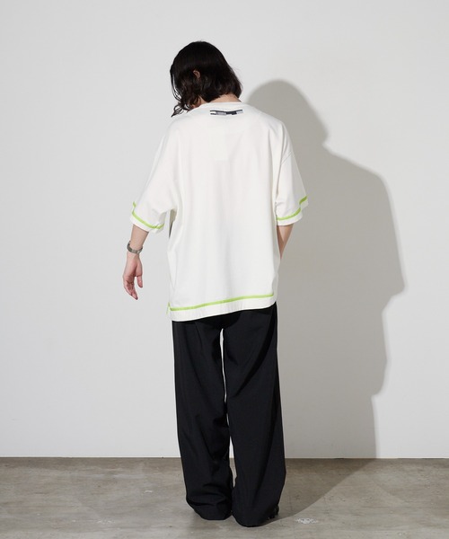 FACETASM(ファセッタズム)の「FACETASM/ファセッタズム サイドジップ 配色ラインテープ TEE 2026年春夏(Tシャツ/カットソー・メンズ・ホワイト/チャコールグレー/ブラウン・5)」の15枚目の写真