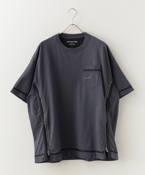 FACETASM(ファセッタズム)の「FACETASM/ファセッタズム サイドジップ 配色ラインテープ TEE 2026年春夏(Tシャツ/カットソー・メンズ・ホワイト/チャコールグレー/ブラウン・5)」の17枚目の写真