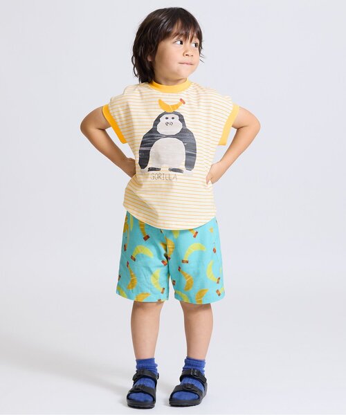 BIT'Z(ビッツ)の「【接触冷感】動物プリント半袖Tシャツ(Tシャツ/カットソー・キッズ・イエロー/レッド/ターコイズブルー・80/90/95/100/110/120)」の4枚目の写真