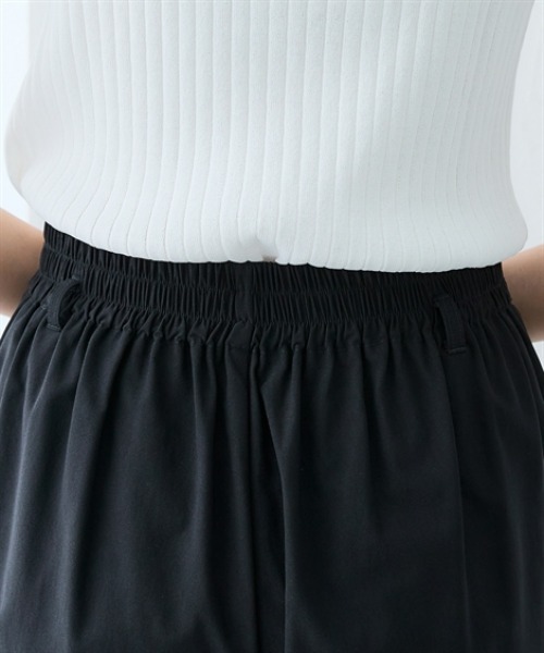 7days Life Styling(セブンデイズライフスタイリング)の「【UVカット/接触冷感】ベルト付きストレッチワイドパンツ(その他パンツ・レディース・ベージュ/ブラック・3L/LL/L/M/S)」の13枚目の写真