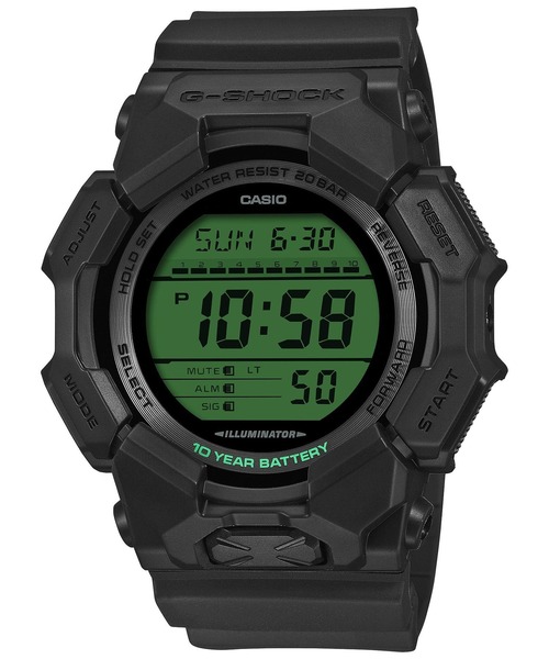 G-SHOCK(ジーショック)の「BLACK AND ELECTRO GREEN / GD-010BEG-1JF(デジタル腕時計・メンズ・ブラック×グリーン・FREE)」の1枚目の写真