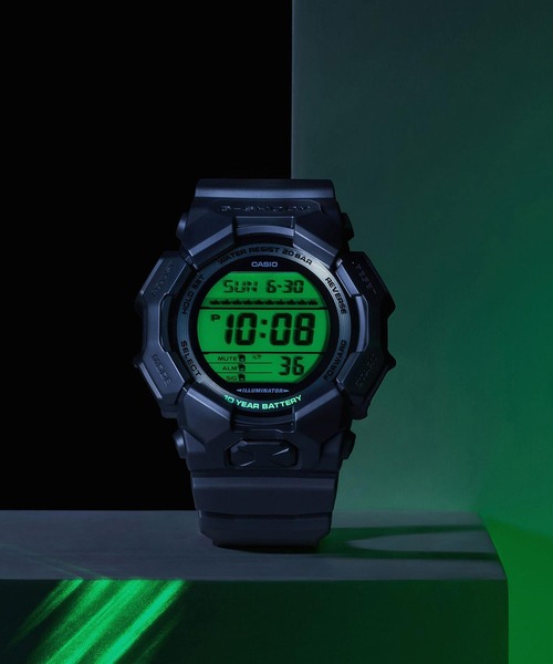 G-SHOCK(ジーショック)の「BLACK AND ELECTRO GREEN / GD-010BEG-1JF(デジタル腕時計・メンズ・ブラック×グリーン・FREE)」の5枚目の写真