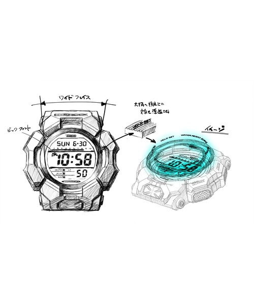G-SHOCK(ジーショック)の「BLACK AND ELECTRO GREEN / GD-010BEG-1JF(デジタル腕時計・メンズ・ブラック×グリーン・FREE)」の9枚目の写真