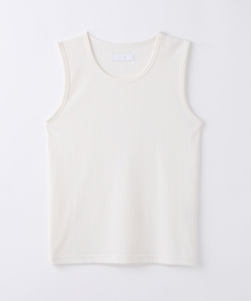 LUENNA(ルエナ)の「【LUENNA】Slim Fit Rib Tank Top / スリムフィットリブタンクトップ(タンクトップ・メンズ・ホワイト/ブラック・S/M/L)」の3枚目の写真