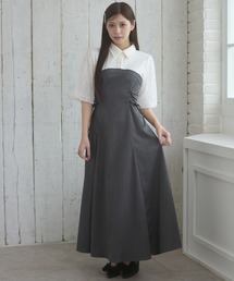 Ambre Neige（アンブルネージュ）の「assortment lace up docking dress / アソートレースアップドッキンワンピース（ワンピース）」