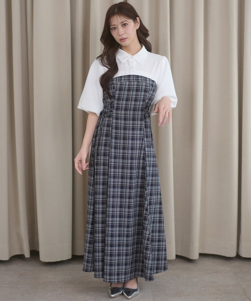 assortment lace up docking dress / アソートレースアップドッキン