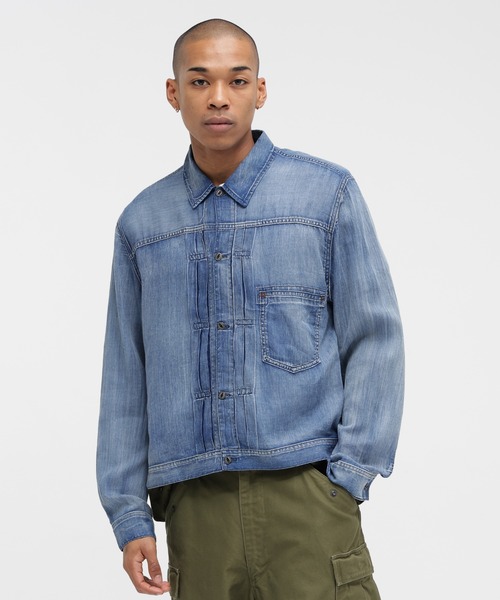 AVIREX（アヴィレックス）の「WIND THROUGH DENIM JAKET / ウィンドスルー デニム ジャケット / AVIREX / アヴィレックス（デニムジャケット・メンズ・インディゴブルー/ライトインディゴブルー・MEDIUM/LARGE/X-LARGE）」の16枚目の写真