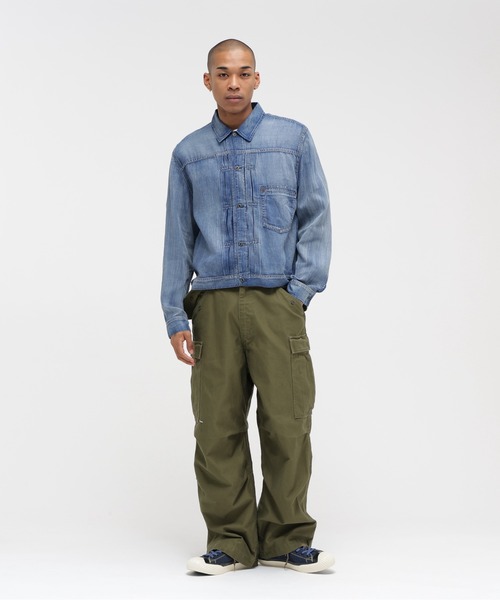 AVIREX（アヴィレックス）の「WIND THROUGH DENIM JAKET / ウィンドスルー デニム ジャケット / AVIREX / アヴィレックス（デニムジャケット・メンズ・インディゴブルー/ライトインディゴブルー・MEDIUM/LARGE/X-LARGE）」の17枚目の写真