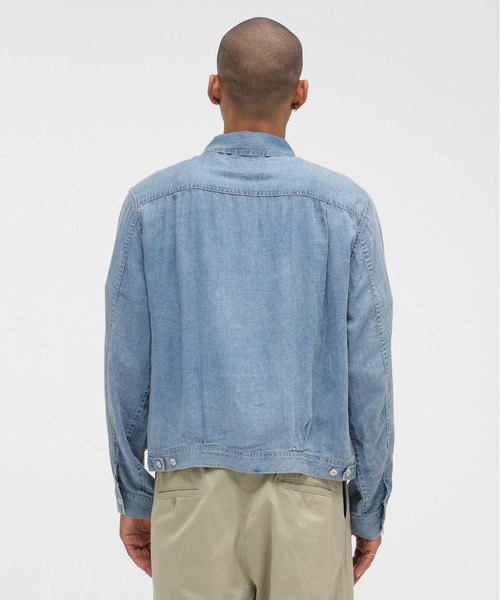 AVIREX（アヴィレックス）の「WIND THROUGH DENIM JAKET / ウィンドスルー デニム ジャケット / AVIREX / アヴィレックス（デニムジャケット・メンズ・インディゴブルー/ライトインディゴブルー・MEDIUM/LARGE/X-LARGE）」の5枚目の写真