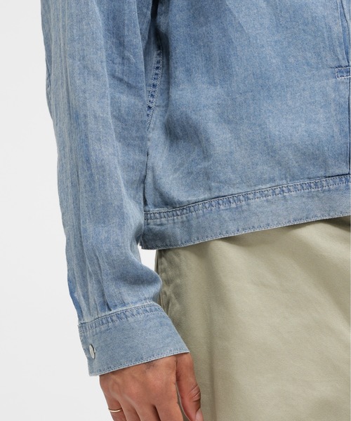 AVIREX（アヴィレックス）の「WIND THROUGH DENIM JAKET / ウィンドスルー デニム ジャケット / AVIREX / アヴィレックス（デニムジャケット・メンズ・インディゴブルー/ライトインディゴブルー・MEDIUM/LARGE/X-LARGE）」の9枚目の写真