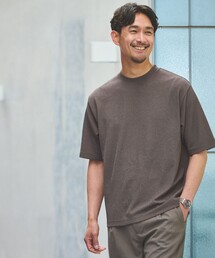 green label relaxing（グリーンレーベルリラクシング）の「【WEB限定】JUST fit ピケ パイル 半袖 Tシャツ -吸水速乾・UVカット-（Tシャツ/カットソー）」