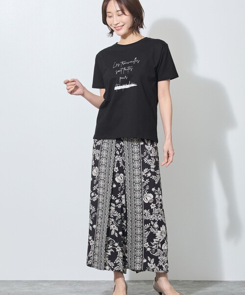 WALDO(ウォルド)の「ラメ入りロゴプリント半袖Tシャツ(Tシャツ/カットソー・レディース・ブラック/ライトグリーン/ホワイト・FREE)」の12枚目の写真