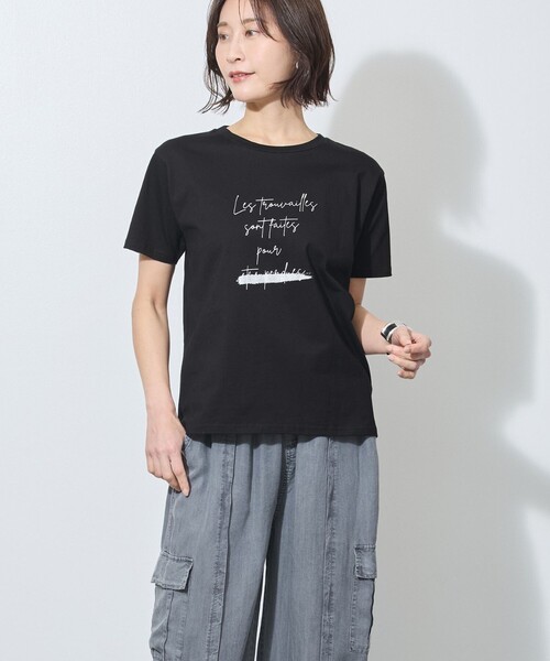 WALDO(ウォルド)の「ラメ入りロゴプリント半袖Tシャツ(Tシャツ/カットソー・レディース・ブラック/ライトグリーン/ホワイト・FREE)」の15枚目の写真