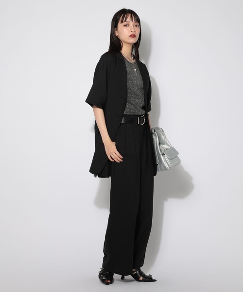 PAGEBOY（ページボーイ）の「ラメテレココンパクトT（Tシャツ/カットソー・レディース・シルバー/オフホワイト・MEDIUM/SMALL）」の11枚目の写真