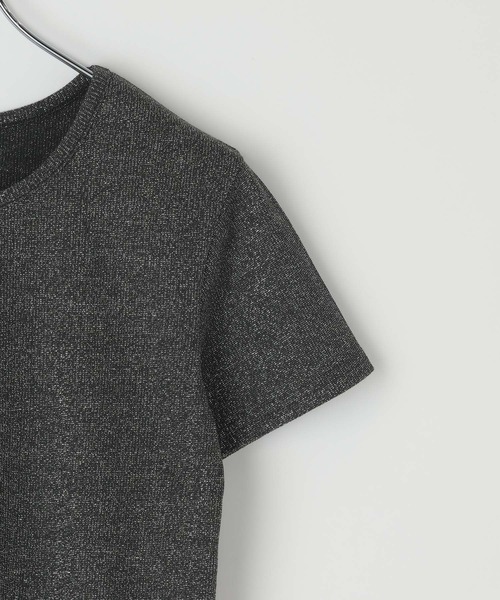 PAGEBOY（ページボーイ）の「ラメテレココンパクトT（Tシャツ/カットソー・レディース・シルバー/オフホワイト・MEDIUM/SMALL）」の20枚目の写真