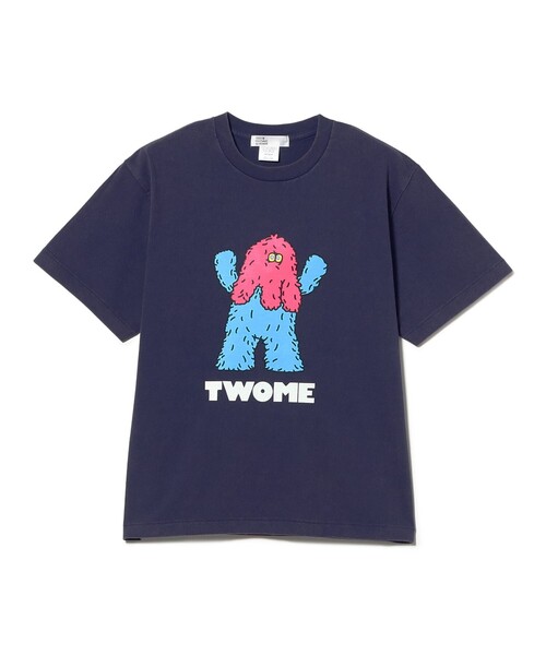 TOKYO CULTUART by BEAMS(トウキョウカルチャートバイビームス)の「フジサキタクマ / TWOME T-Shirt(Tシャツ/カットソー・レディース・パープル/ホワイト・SMALL/MEDIUM/X-LARGE/LARGE)」の2枚目の写真