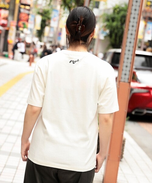 TOKYO CULTUART by BEAMS(トウキョウカルチャートバイビームス)の「フジサキタクマ / TWOME T-Shirt(Tシャツ/カットソー・レディース・パープル/ホワイト・SMALL/MEDIUM/X-LARGE/LARGE)」の3枚目の写真