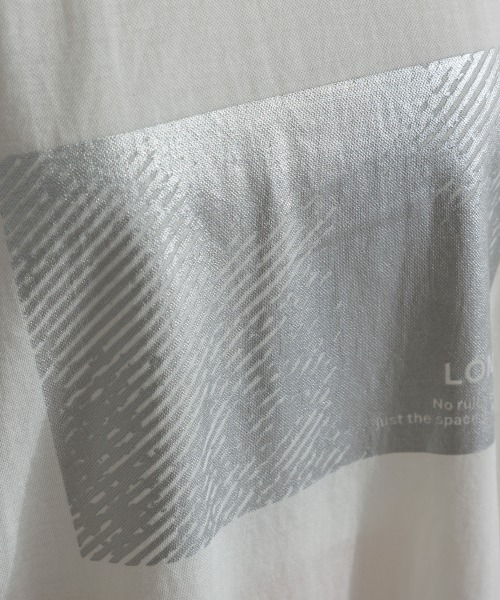 Fizz(フィズ)の「冷感鹿の子 ボックス箔プリントTシャツ(Tシャツ/カットソー・レディース・ブラック/ホワイト・M)」の19枚目の写真