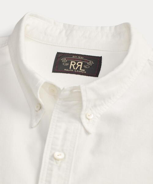 RRL(ダブル アール エル)の「セルビッジディテールド オックスフォード ワークシャツ(シャツ/ブラウス・メンズ・ホワイト・S/M/L/XL/XS/XXL)」の4枚目の写真