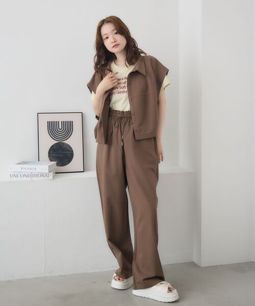 RETRO GIRL(レトロガール)の「ワイドスラックスPT(その他パンツ・レディース・ライトブラウン/グレー系その他/ナチュラル/ブラック・FREE)」の13枚目の写真