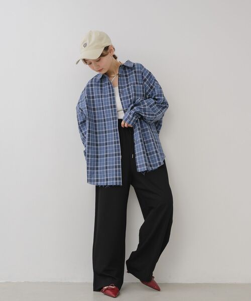 RETRO GIRL（レトロガール）の「ワイドスラックスPT（その他パンツ・レディース・ライトブラウン/グレー系その他/ナチュラル/ブラック/ブラック系その他4・FREE）」の8枚目の写真