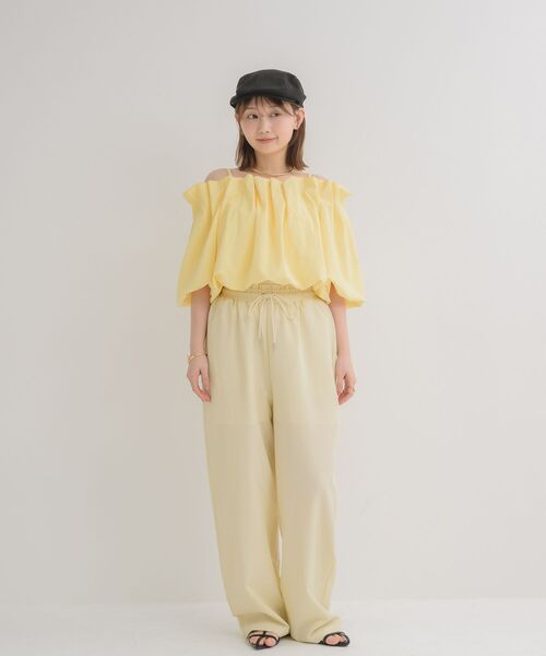 RETRO GIRL（レトロガール）の「ワイドスラックスPT（その他パンツ・レディース・ライトブラウン/グレー系その他/ナチュラル/ブラック/ブラック系その他4・FREE）」の17枚目の写真