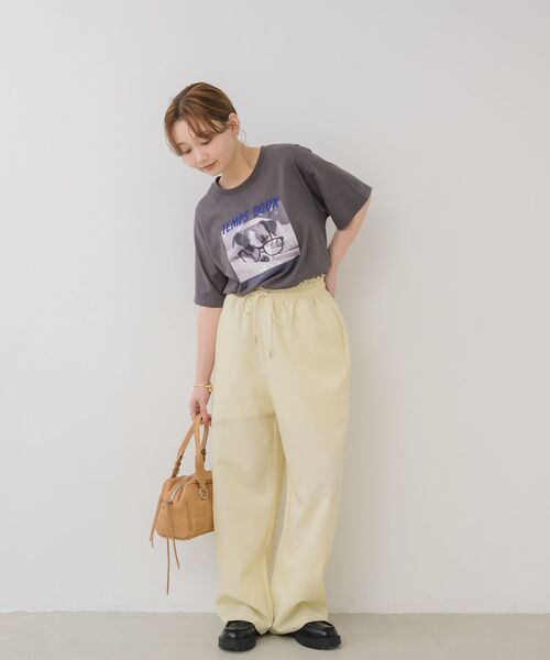 RETRO GIRL(レトロガール)の「ワイドスラックスPT(その他パンツ・レディース・ライトブラウン/グレー系その他/ナチュラル/ブラック・FREE)」の5枚目の写真